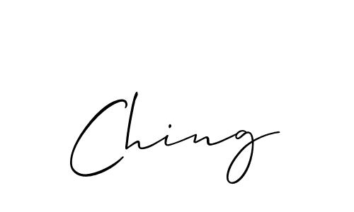 if you are searching for the best signature style for your name Ching. so please give up your signature search. here we have designed multiple signature styles  using Allison_Script. Ching signature style 2 images and pictures png