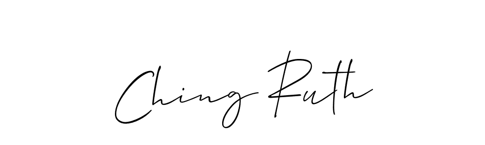 Make a beautiful signature design for name Ching Ruth. Use this online signature maker to create a handwritten signature for free. Ching Ruth signature style 2 images and pictures png