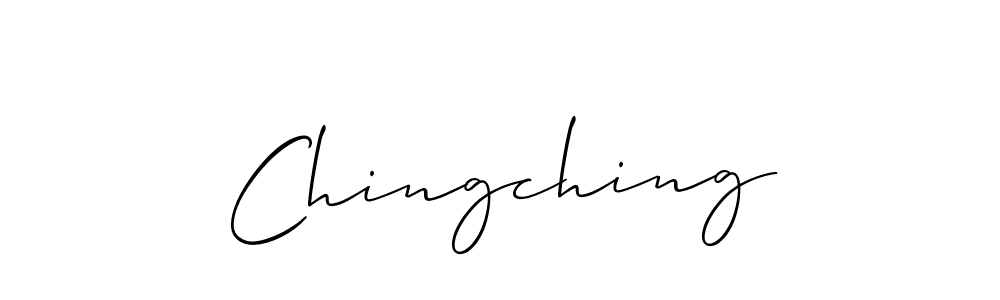 Best and Professional Signature Style for Chingching. Allison_Script Best Signature Style Collection. Chingching signature style 2 images and pictures png