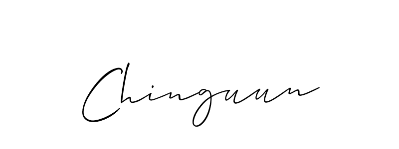 How to make Chinguun name signature. Use Allison_Script style for creating short signs online. This is the latest handwritten sign. Chinguun signature style 2 images and pictures png