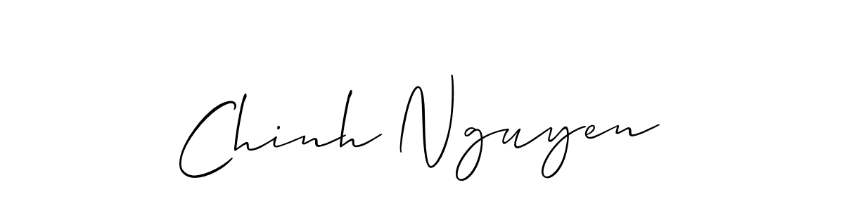 Create a beautiful signature design for name Chinh Nguyen. With this signature (Allison_Script) fonts, you can make a handwritten signature for free. Chinh Nguyen signature style 2 images and pictures png