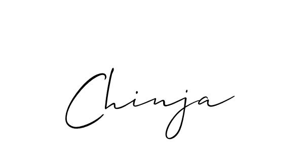 How to make Chinja signature? Allison_Script is a professional autograph style. Create handwritten signature for Chinja name. Chinja signature style 2 images and pictures png