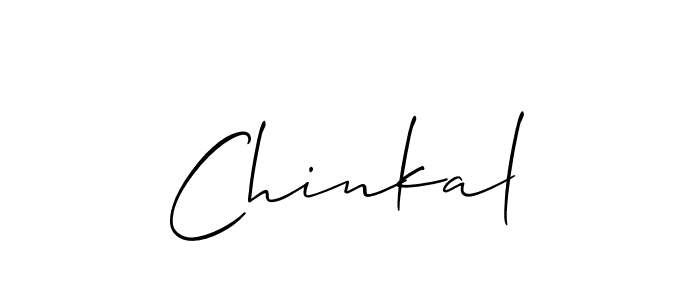 Make a beautiful signature design for name Chinkal. With this signature (Allison_Script) style, you can create a handwritten signature for free. Chinkal signature style 2 images and pictures png