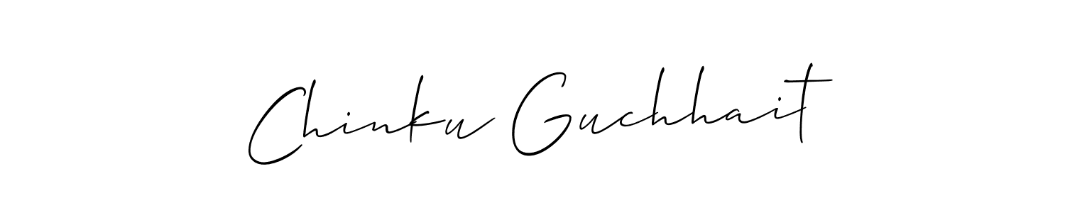 It looks lik you need a new signature style for name Chinku Guchhait. Design unique handwritten (Allison_Script) signature with our free signature maker in just a few clicks. Chinku Guchhait signature style 2 images and pictures png