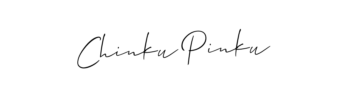 Also You can easily find your signature by using the search form. We will create Chinku Pinku name handwritten signature images for you free of cost using Allison_Script sign style. Chinku Pinku signature style 2 images and pictures png