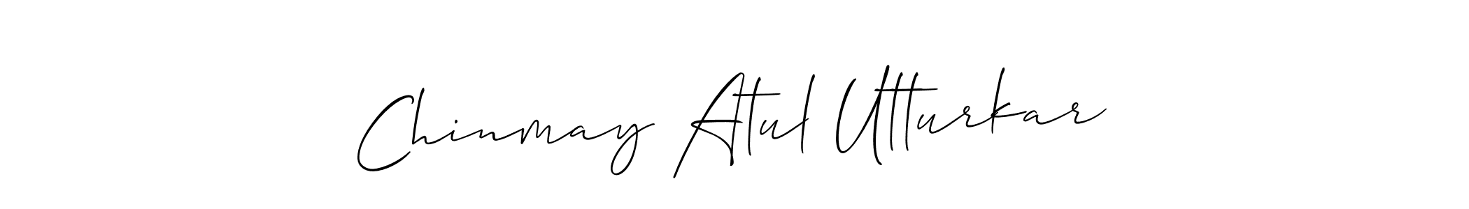 Design your own signature with our free online signature maker. With this signature software, you can create a handwritten (Allison_Script) signature for name Chinmay Atul Utturkar. Chinmay Atul Utturkar signature style 2 images and pictures png