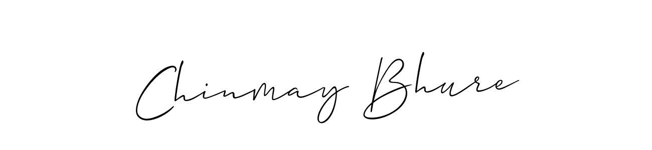 How to make Chinmay Bhure signature? Allison_Script is a professional autograph style. Create handwritten signature for Chinmay Bhure name. Chinmay Bhure signature style 2 images and pictures png