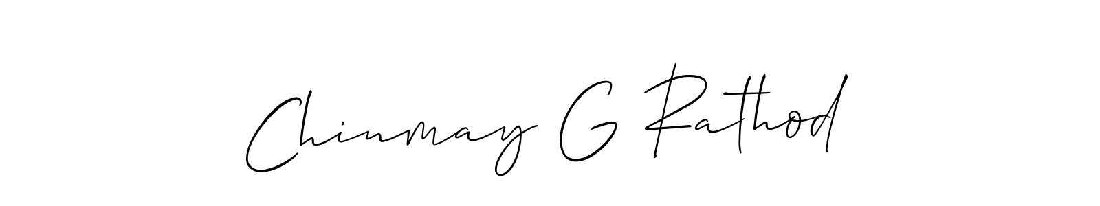 Chinmay G Rathod stylish signature style. Best Handwritten Sign (Allison_Script) for my name. Handwritten Signature Collection Ideas for my name Chinmay G Rathod. Chinmay G Rathod signature style 2 images and pictures png