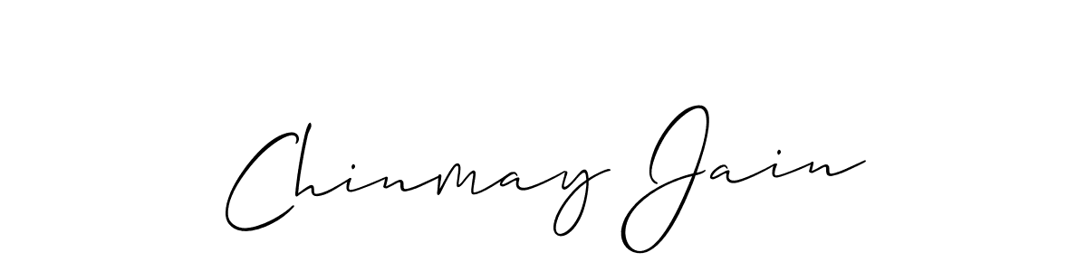 Design your own signature with our free online signature maker. With this signature software, you can create a handwritten (Allison_Script) signature for name Chinmay Jain. Chinmay Jain signature style 2 images and pictures png