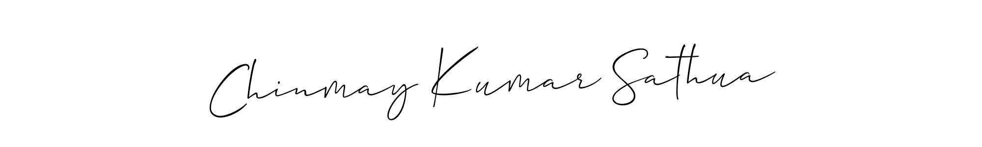 Design your own signature with our free online signature maker. With this signature software, you can create a handwritten (Allison_Script) signature for name Chinmay Kumar Sathua. Chinmay Kumar Sathua signature style 2 images and pictures png