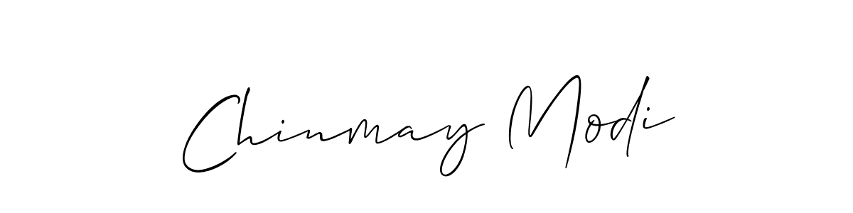 Also we have Chinmay Modi name is the best signature style. Create professional handwritten signature collection using Allison_Script autograph style. Chinmay Modi signature style 2 images and pictures png