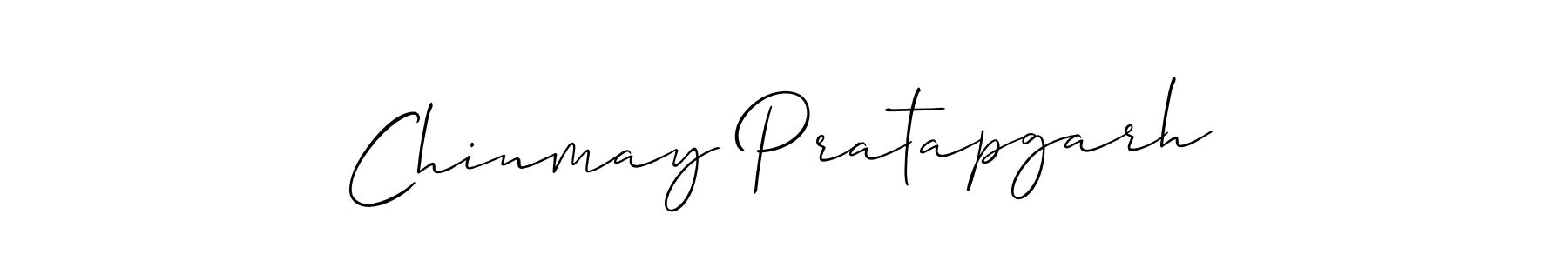 The best way (Allison_Script) to make a short signature is to pick only two or three words in your name. The name Chinmay Pratapgarh include a total of six letters. For converting this name. Chinmay Pratapgarh signature style 2 images and pictures png