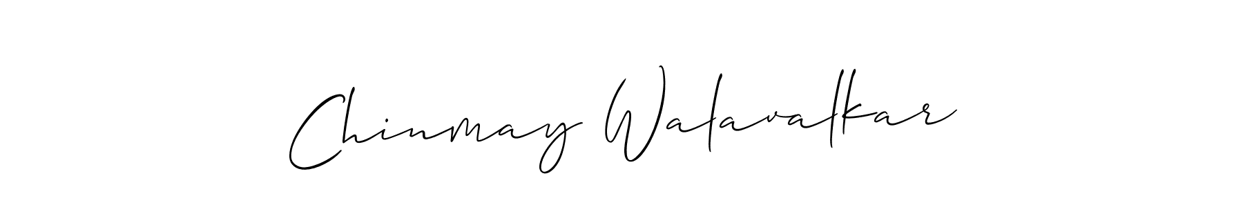 Also You can easily find your signature by using the search form. We will create Chinmay Walavalkar name handwritten signature images for you free of cost using Allison_Script sign style. Chinmay Walavalkar signature style 2 images and pictures png