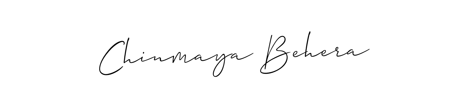 Create a beautiful signature design for name Chinmaya Behera. With this signature (Allison_Script) fonts, you can make a handwritten signature for free. Chinmaya Behera signature style 2 images and pictures png