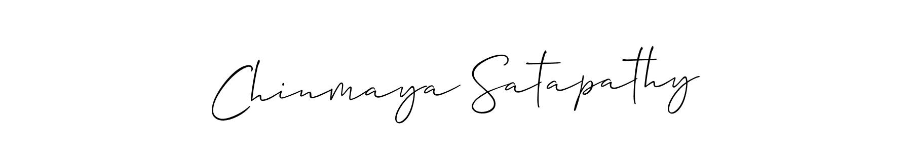 Use a signature maker to create a handwritten signature online. With this signature software, you can design (Allison_Script) your own signature for name Chinmaya Satapathy. Chinmaya Satapathy signature style 2 images and pictures png