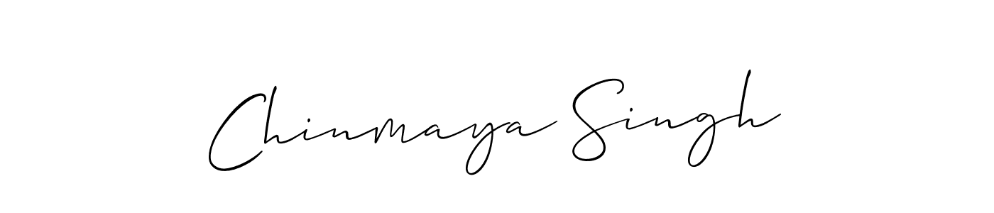 Also we have Chinmaya Singh name is the best signature style. Create professional handwritten signature collection using Allison_Script autograph style. Chinmaya Singh signature style 2 images and pictures png