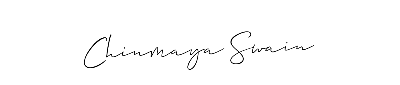 Use a signature maker to create a handwritten signature online. With this signature software, you can design (Allison_Script) your own signature for name Chinmaya Swain. Chinmaya Swain signature style 2 images and pictures png