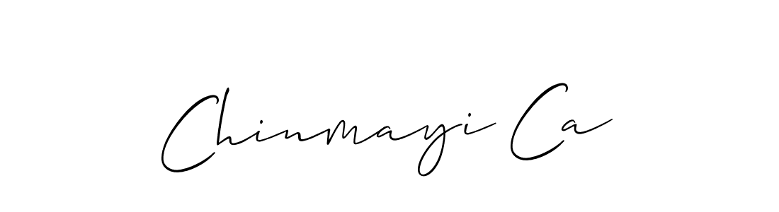 Design your own signature with our free online signature maker. With this signature software, you can create a handwritten (Allison_Script) signature for name Chinmayi Ca. Chinmayi Ca signature style 2 images and pictures png