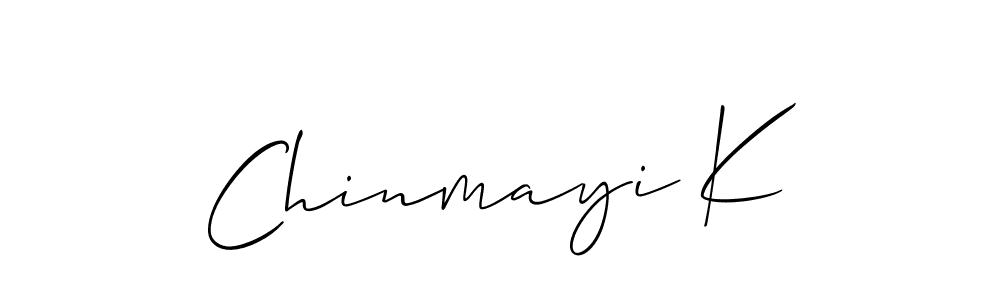This is the best signature style for the Chinmayi K name. Also you like these signature font (Allison_Script). Mix name signature. Chinmayi K signature style 2 images and pictures png