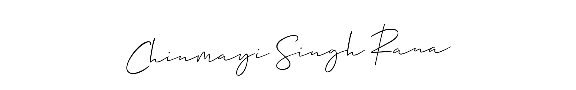 Also we have Chinmayi Singh Rana name is the best signature style. Create professional handwritten signature collection using Allison_Script autograph style. Chinmayi Singh Rana signature style 2 images and pictures png
