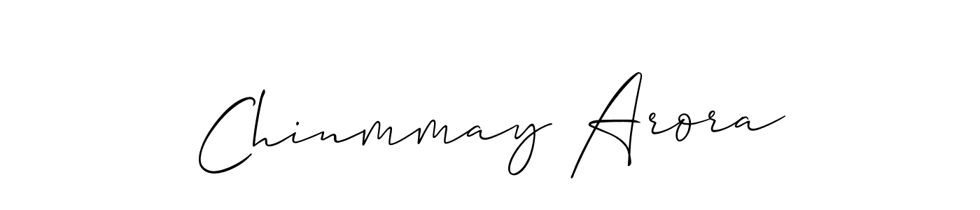 Chinmmay Arora stylish signature style. Best Handwritten Sign (Allison_Script) for my name. Handwritten Signature Collection Ideas for my name Chinmmay Arora. Chinmmay Arora signature style 2 images and pictures png