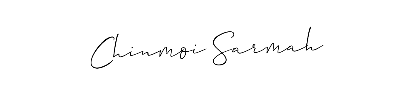 This is the best signature style for the Chinmoi Sarmah name. Also you like these signature font (Allison_Script). Mix name signature. Chinmoi Sarmah signature style 2 images and pictures png