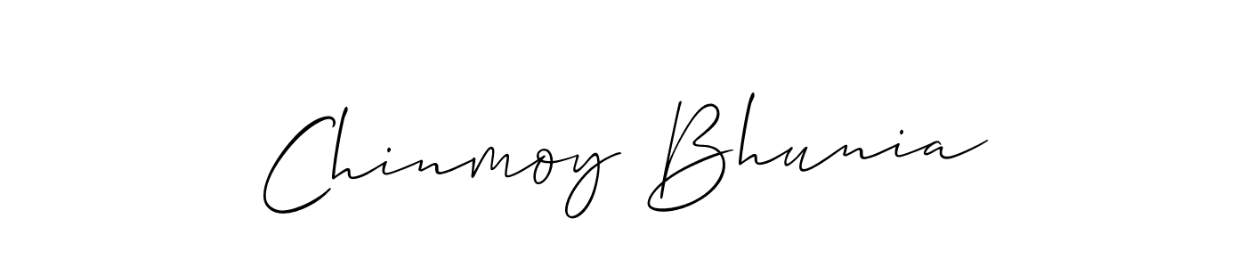 Design your own signature with our free online signature maker. With this signature software, you can create a handwritten (Allison_Script) signature for name Chinmoy Bhunia. Chinmoy Bhunia signature style 2 images and pictures png