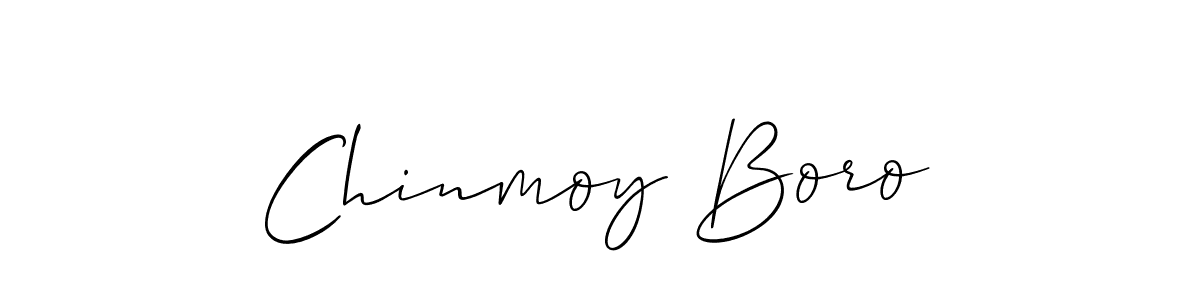 How to make Chinmoy Boro signature? Allison_Script is a professional autograph style. Create handwritten signature for Chinmoy Boro name. Chinmoy Boro signature style 2 images and pictures png