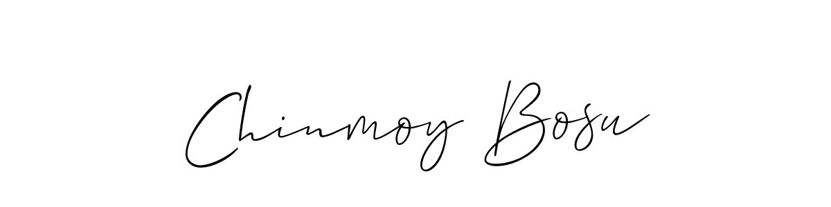 Use a signature maker to create a handwritten signature online. With this signature software, you can design (Allison_Script) your own signature for name Chinmoy Bosu. Chinmoy Bosu signature style 2 images and pictures png