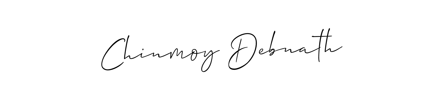 Design your own signature with our free online signature maker. With this signature software, you can create a handwritten (Allison_Script) signature for name Chinmoy Debnath. Chinmoy Debnath signature style 2 images and pictures png
