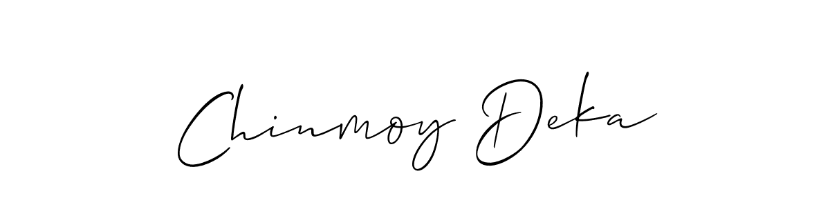 Also we have Chinmoy Deka name is the best signature style. Create professional handwritten signature collection using Allison_Script autograph style. Chinmoy Deka signature style 2 images and pictures png