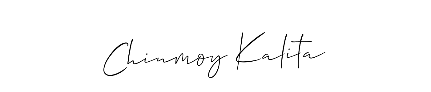 Also You can easily find your signature by using the search form. We will create Chinmoy Kalita name handwritten signature images for you free of cost using Allison_Script sign style. Chinmoy Kalita signature style 2 images and pictures png