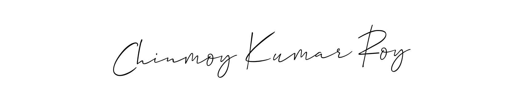 if you are searching for the best signature style for your name Chinmoy Kumar Roy. so please give up your signature search. here we have designed multiple signature styles  using Allison_Script. Chinmoy Kumar Roy signature style 2 images and pictures png