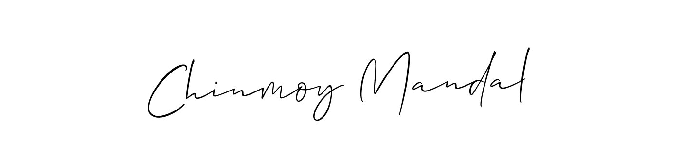 Make a beautiful signature design for name Chinmoy Mandal. With this signature (Allison_Script) style, you can create a handwritten signature for free. Chinmoy Mandal signature style 2 images and pictures png