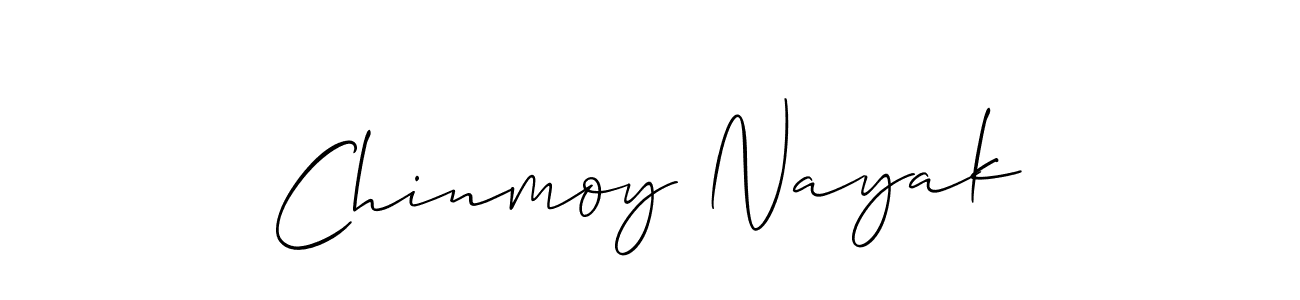 Use a signature maker to create a handwritten signature online. With this signature software, you can design (Allison_Script) your own signature for name Chinmoy Nayak. Chinmoy Nayak signature style 2 images and pictures png