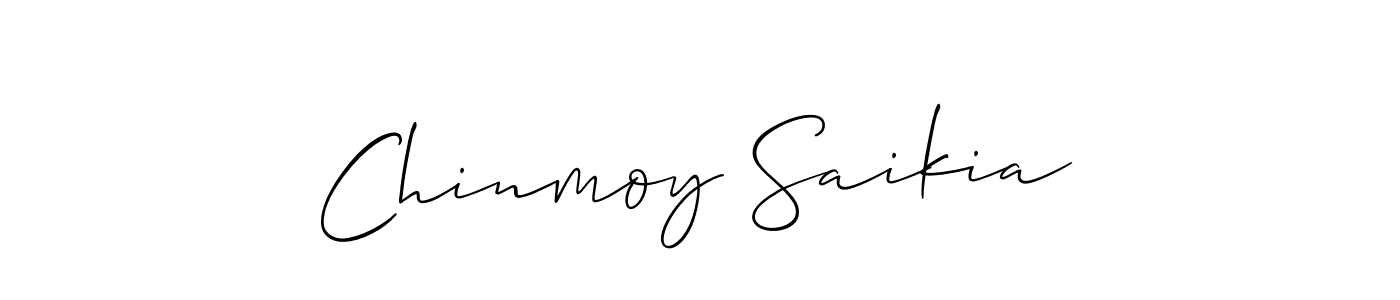 if you are searching for the best signature style for your name Chinmoy Saikia. so please give up your signature search. here we have designed multiple signature styles  using Allison_Script. Chinmoy Saikia signature style 2 images and pictures png