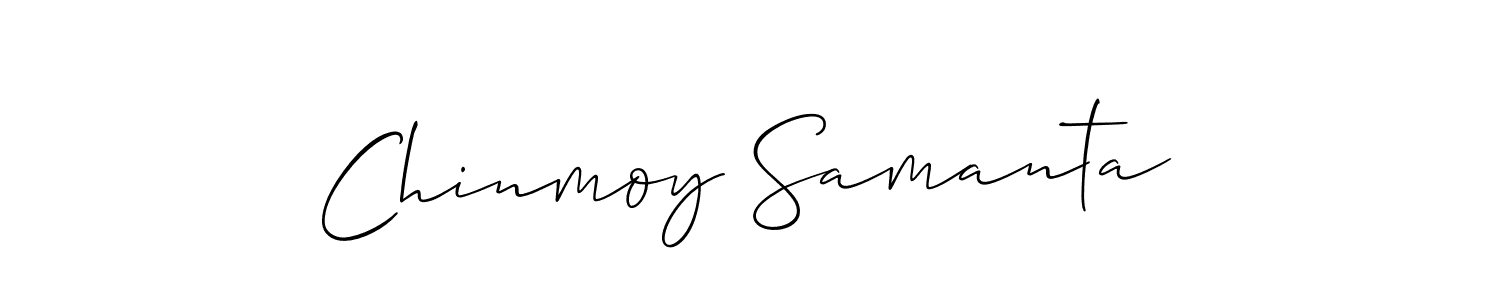 How to make Chinmoy Samanta signature? Allison_Script is a professional autograph style. Create handwritten signature for Chinmoy Samanta name. Chinmoy Samanta signature style 2 images and pictures png