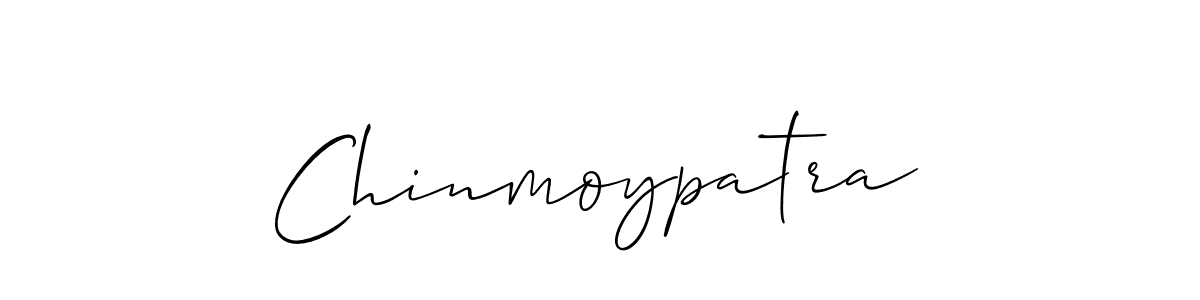 How to make Chinmoypatra signature? Allison_Script is a professional autograph style. Create handwritten signature for Chinmoypatra name. Chinmoypatra signature style 2 images and pictures png