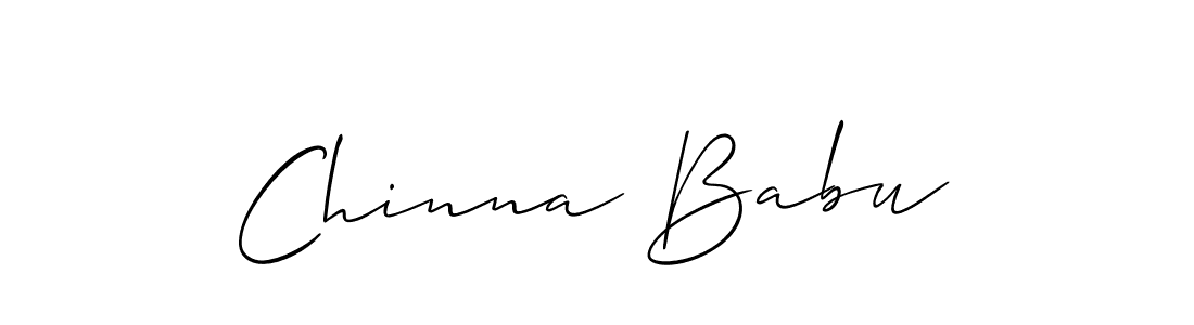 The best way (Allison_Script) to make a short signature is to pick only two or three words in your name. The name Chinna Babu include a total of six letters. For converting this name. Chinna Babu signature style 2 images and pictures png