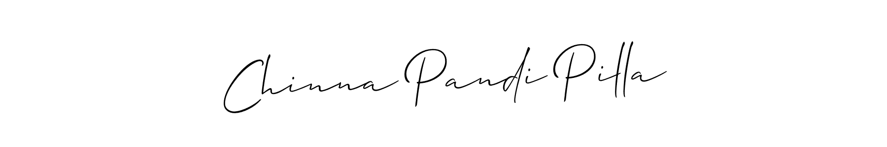 How to make Chinna Pandi Pilla signature? Allison_Script is a professional autograph style. Create handwritten signature for Chinna Pandi Pilla name. Chinna Pandi Pilla signature style 2 images and pictures png