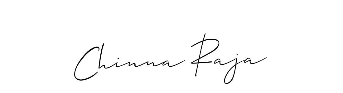 Also we have Chinna Raja name is the best signature style. Create professional handwritten signature collection using Allison_Script autograph style. Chinna Raja signature style 2 images and pictures png