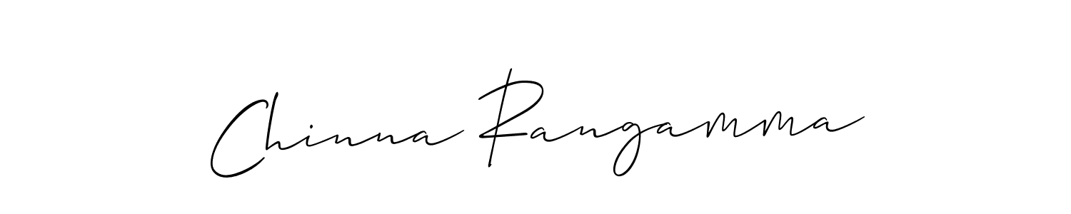 Create a beautiful signature design for name Chinna Rangamma. With this signature (Allison_Script) fonts, you can make a handwritten signature for free. Chinna Rangamma signature style 2 images and pictures png