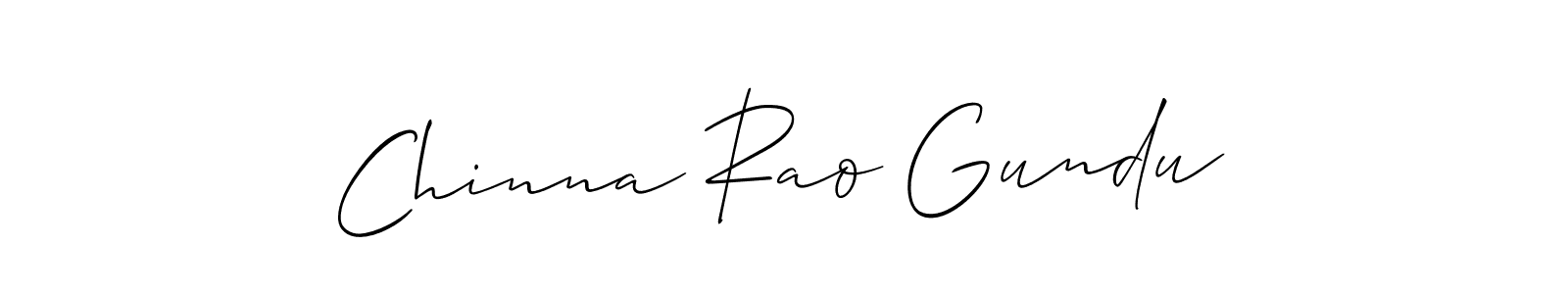 Make a short Chinna Rao Gundu signature style. Manage your documents anywhere anytime using Allison_Script. Create and add eSignatures, submit forms, share and send files easily. Chinna Rao Gundu signature style 2 images and pictures png