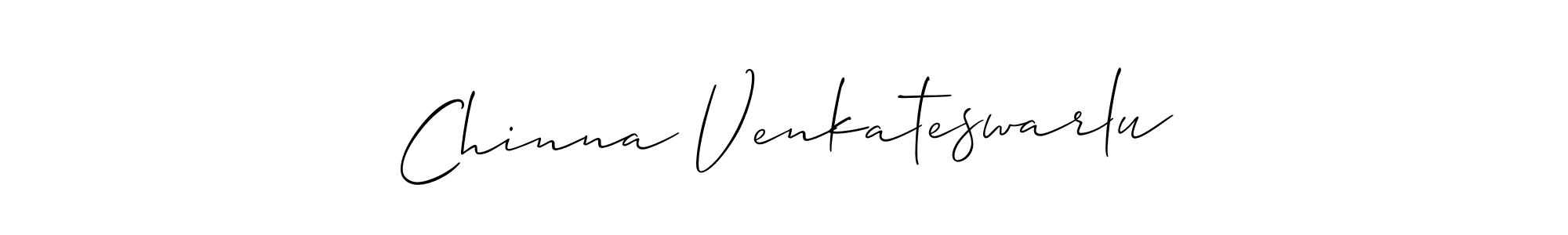 Design your own signature with our free online signature maker. With this signature software, you can create a handwritten (Allison_Script) signature for name Chinna Venkateswarlu. Chinna Venkateswarlu signature style 2 images and pictures png