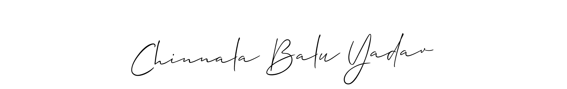 It looks lik you need a new signature style for name Chinnala Balu Yadav. Design unique handwritten (Allison_Script) signature with our free signature maker in just a few clicks. Chinnala Balu Yadav signature style 2 images and pictures png