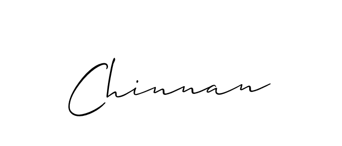 Create a beautiful signature design for name Chinnan. With this signature (Allison_Script) fonts, you can make a handwritten signature for free. Chinnan signature style 2 images and pictures png