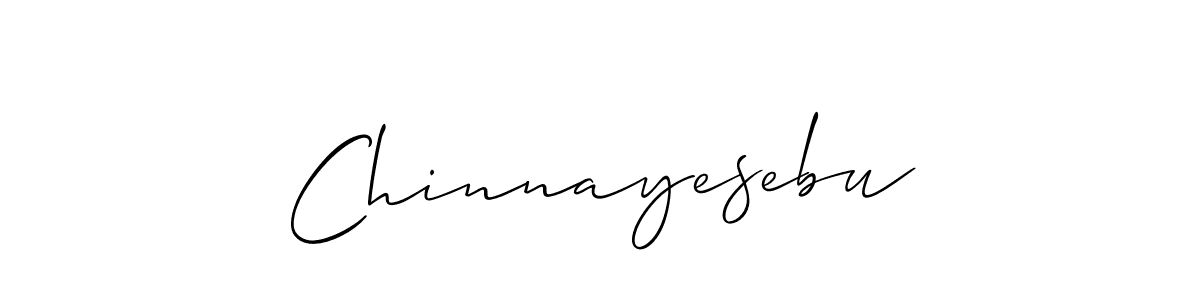 The best way (Allison_Script) to make a short signature is to pick only two or three words in your name. The name Chinnayesebu include a total of six letters. For converting this name. Chinnayesebu signature style 2 images and pictures png