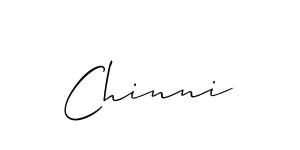 Use a signature maker to create a handwritten signature online. With this signature software, you can design (Allison_Script) your own signature for name Chinni. Chinni signature style 2 images and pictures png