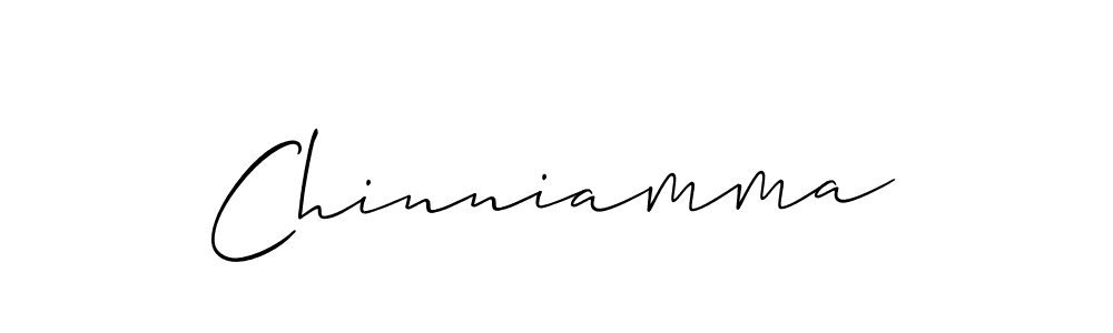 Use a signature maker to create a handwritten signature online. With this signature software, you can design (Allison_Script) your own signature for name Chinniamma. Chinniamma signature style 2 images and pictures png