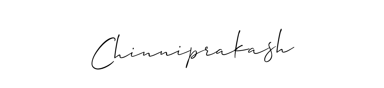 Also we have Chinniprakash name is the best signature style. Create professional handwritten signature collection using Allison_Script autograph style. Chinniprakash signature style 2 images and pictures png
